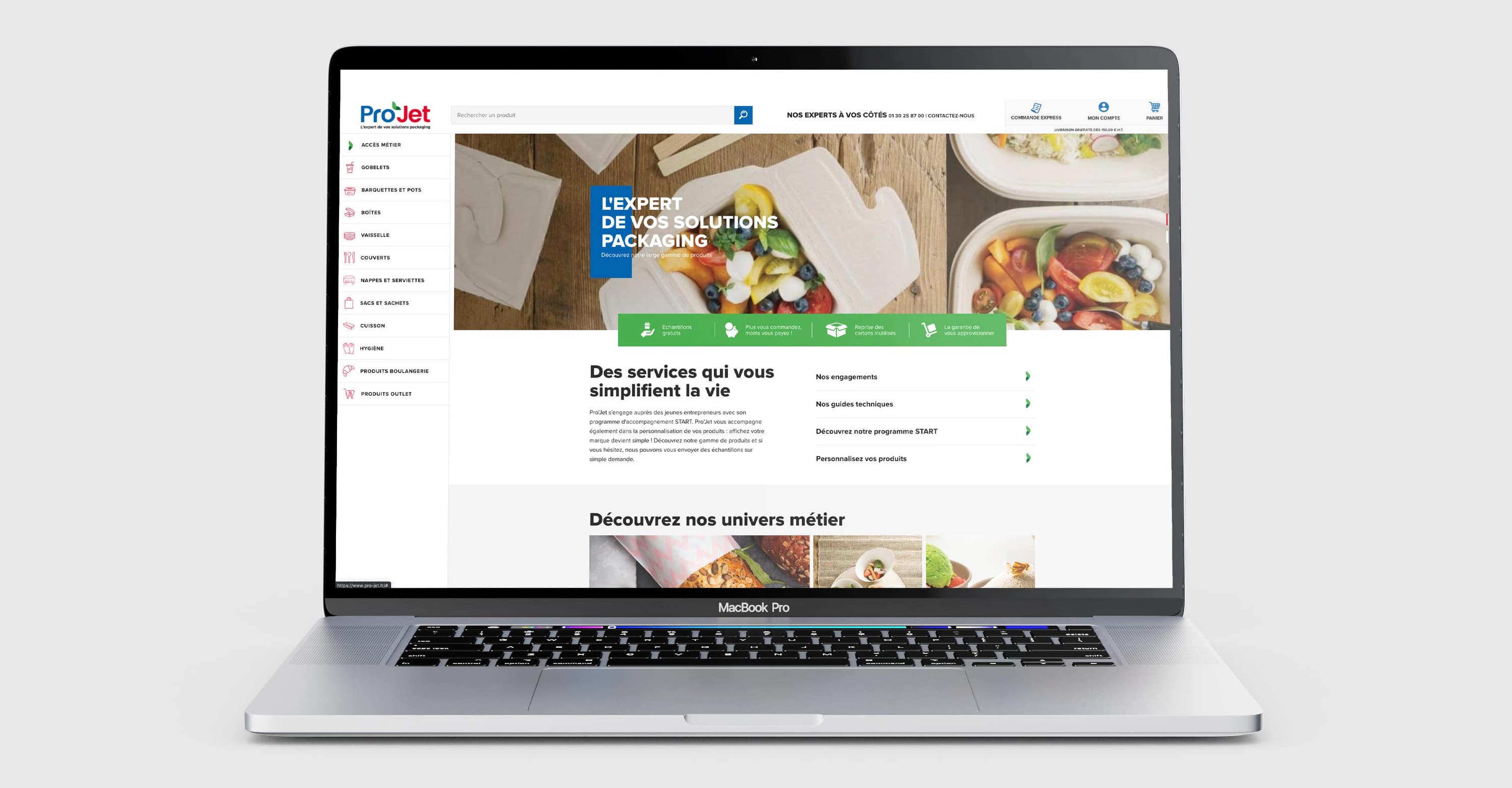 Site Internet e-commerce food